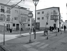 Esta es la nueva plaza que se ha conformado en el barrio de Santiago. Aquí proponemos que se instale una estatua en honor de Fray Andrés de las Navas.